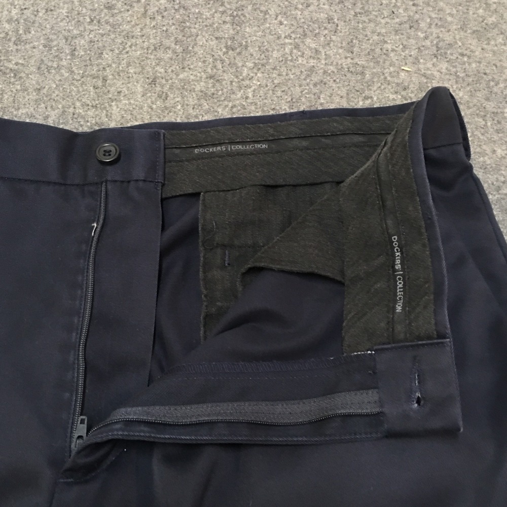 Dockers Collection Pants Mens 36x32 Blue Flat Front Relaxed Fit 207710118 Office - Picture 8 of 16